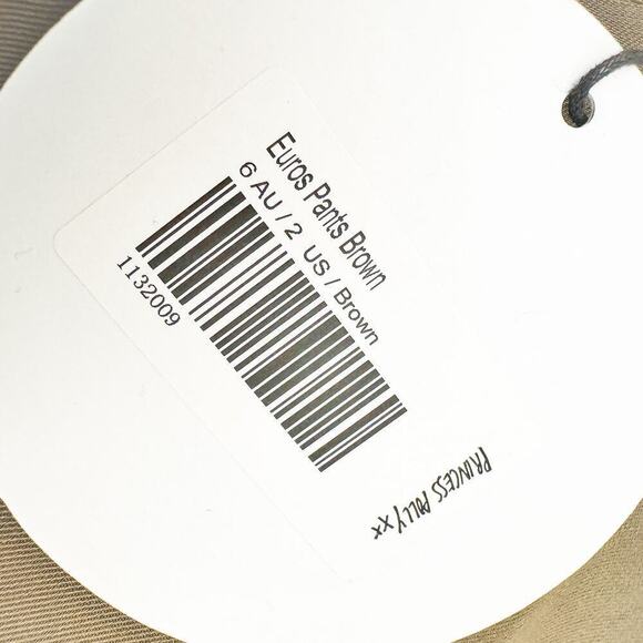 Princess Polly Euro Pants Brown Flare Hem Dress Pants Size 2 NWT - Picture 8 of 10